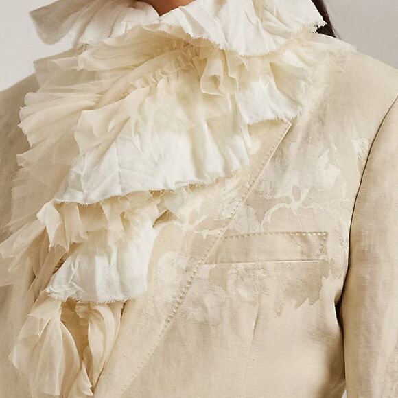 Ralph Lauren Resort ‘24 Collection Parker Floral Jacquard Single-Breasted Jacket - Picture 15 of 17